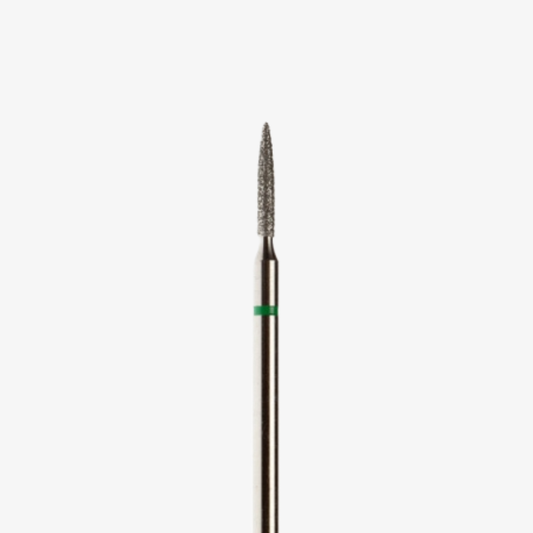 Antgalis deimantinė LIEPSNELĖ, 1.6 mm - žalias
