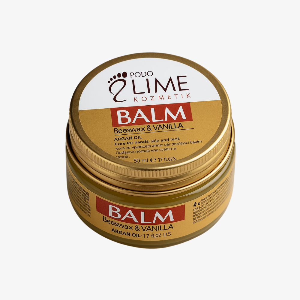 Atkuriamasis balzamas sausai ir suragėjusiai pėdų odai Podo Lime BALM Atkuriamasis balzamas sausai ir suragėjusiai pėdų odai Podo Lime BALM