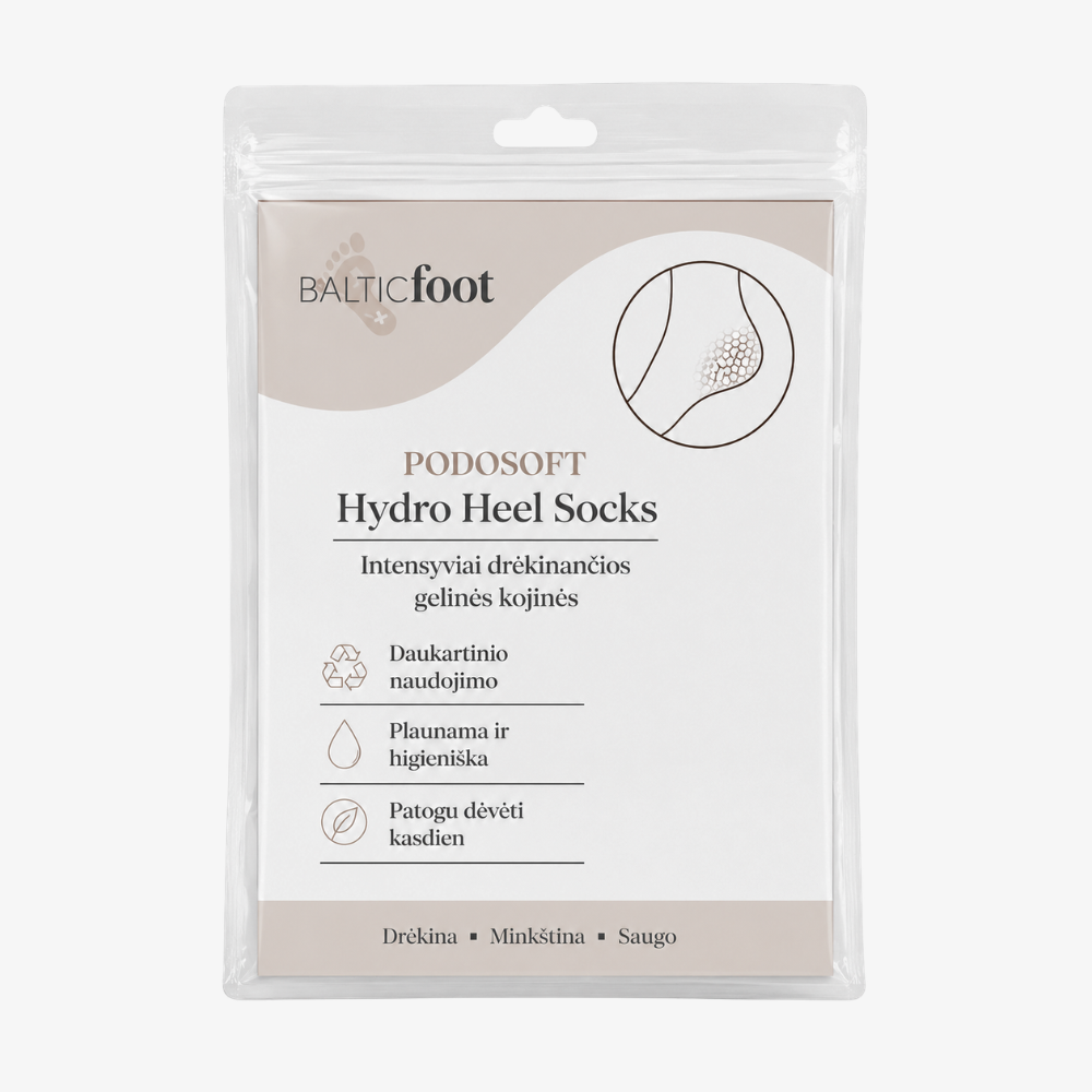 Drėkinančios gelinės kojinės kulnams PODOSOFT Hydro Heel Socks