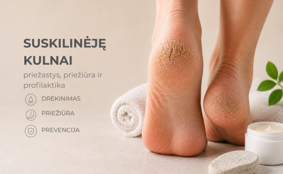 Suskilinėję kulnai: priežastys, priežiūra ir prevencija