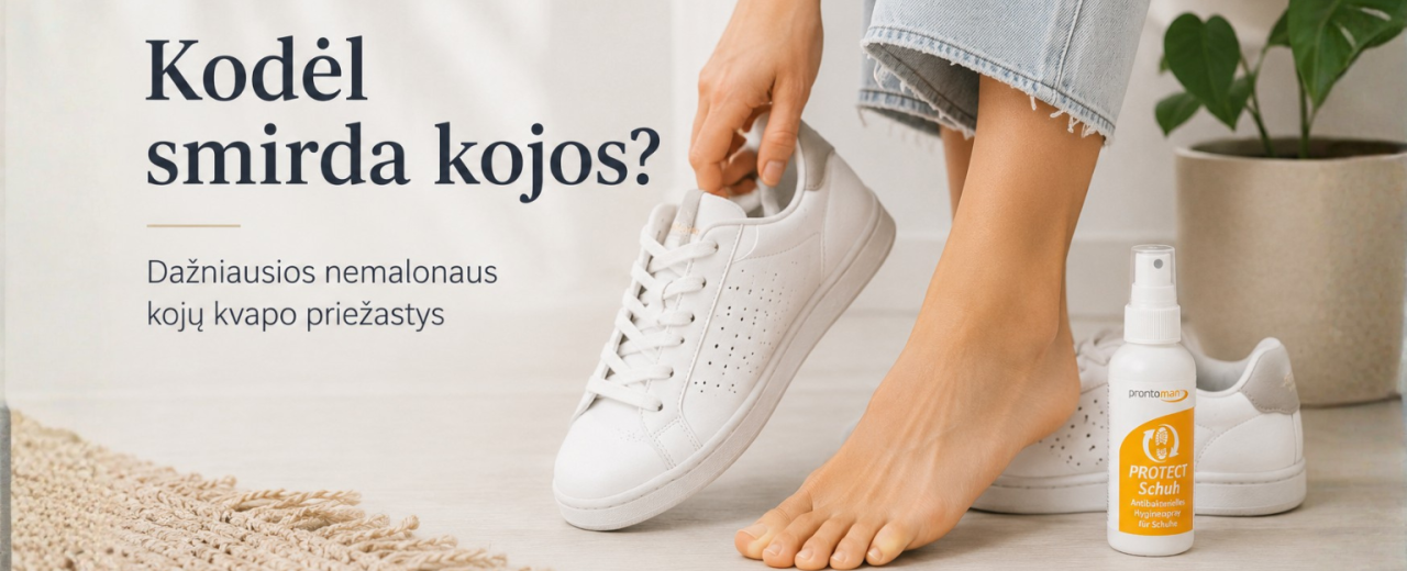 Kodėl smirda kojos? Dažniausios nemalonaus kojų kvapo priežastys