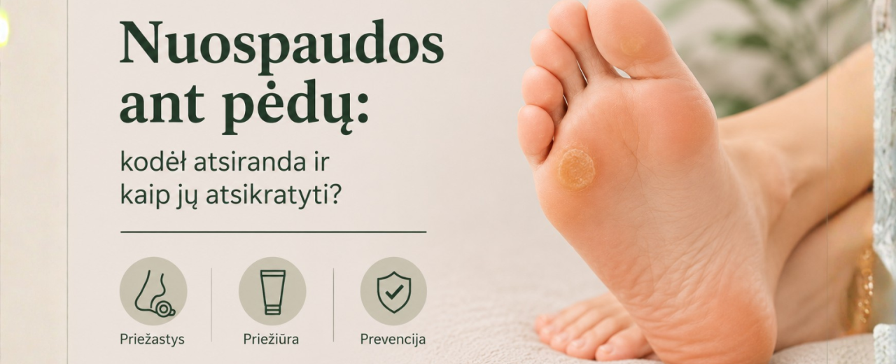 Nuospaudos ant pėdų: kodėl atsiranda ir kaip jų atsikratyti?