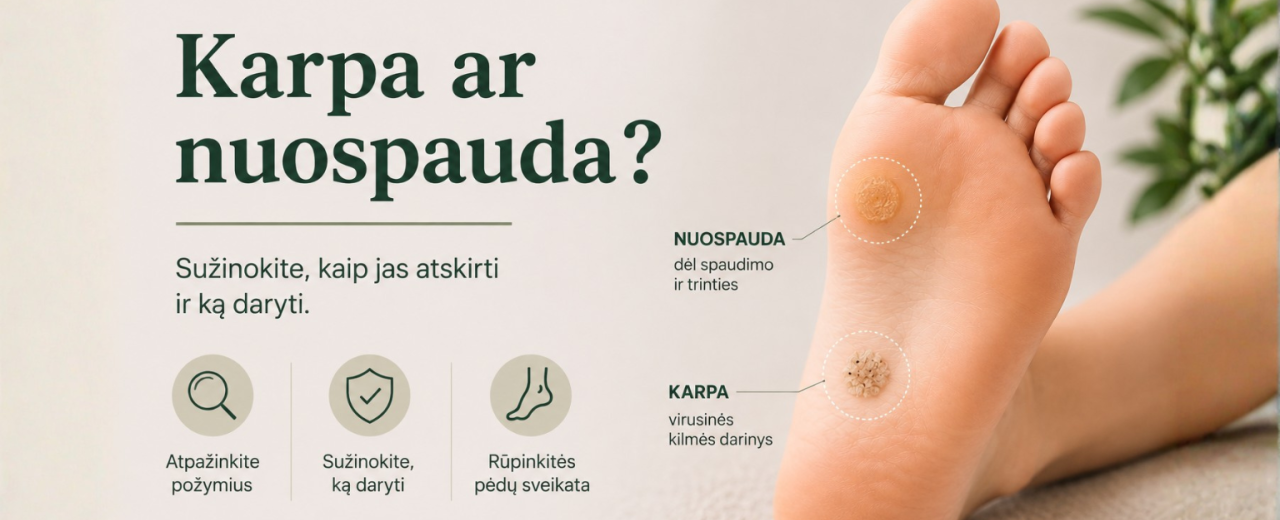 Karpa ar nuospauda: kaip atskirti ir ką daryti?